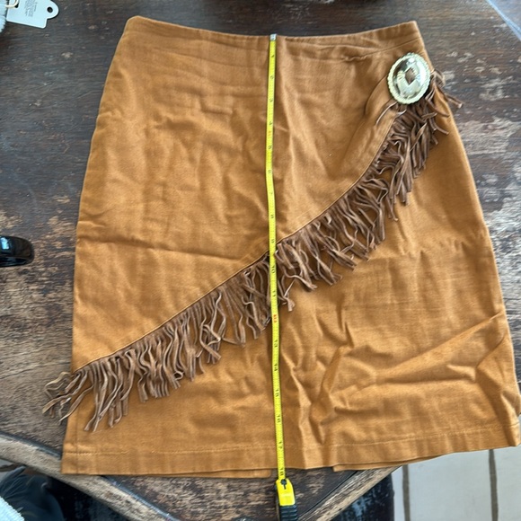 Vintage Western Attitude Mini Skirt with fringe - Picture 6 of 7
